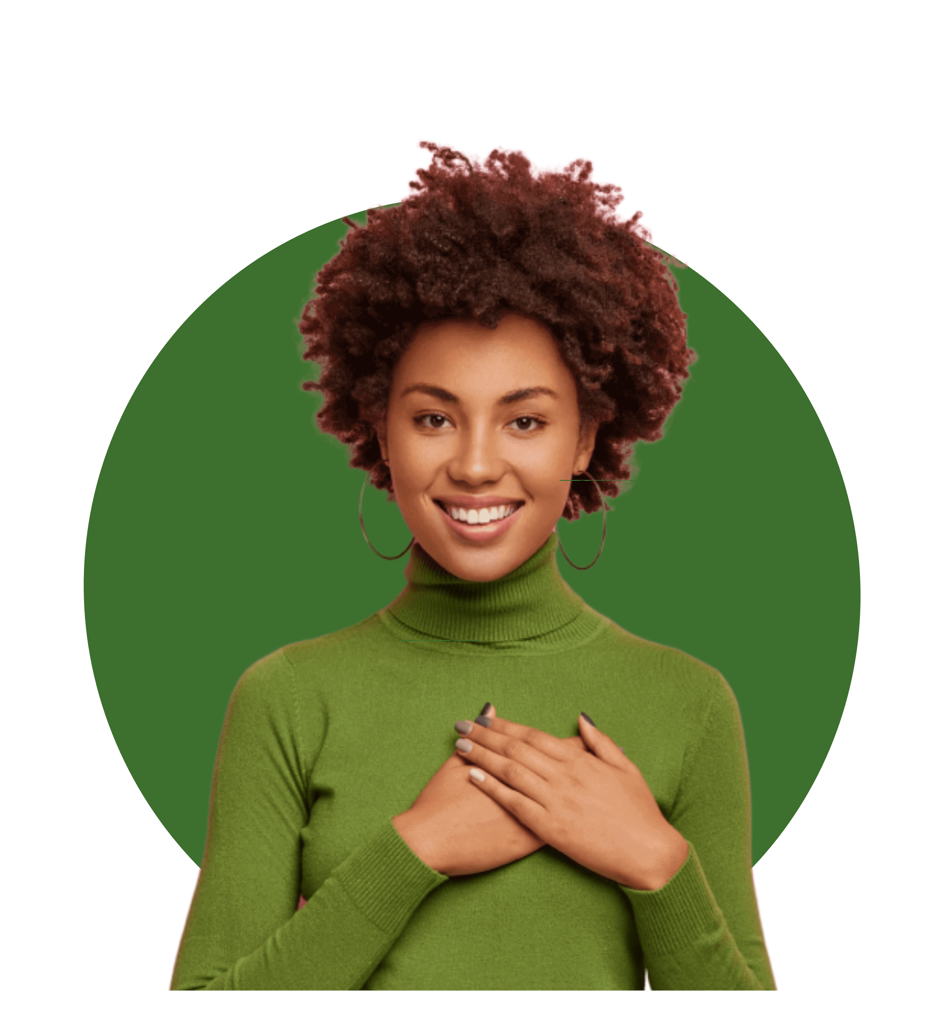 Mujer alegre sonriendo